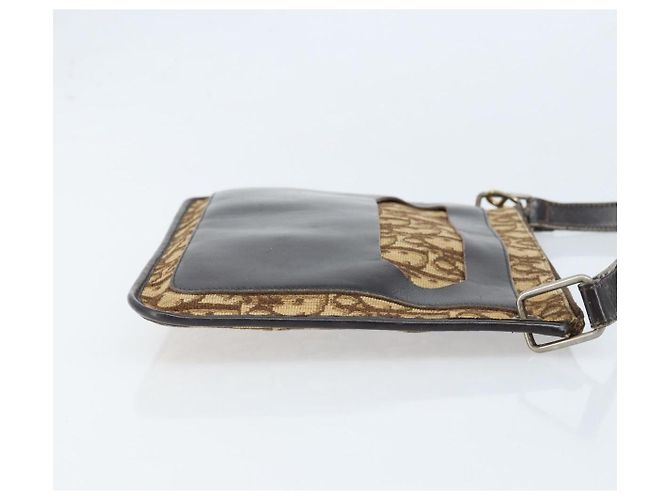 Borsa a Spalla in Tela Trotter Christian Dior Beige Auth LNZ041 - vista 3