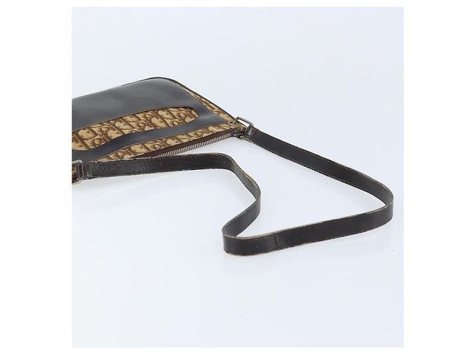 Borsa a Spalla in Tela Trotter Christian Dior Beige Auth LNZ041 - vista 7