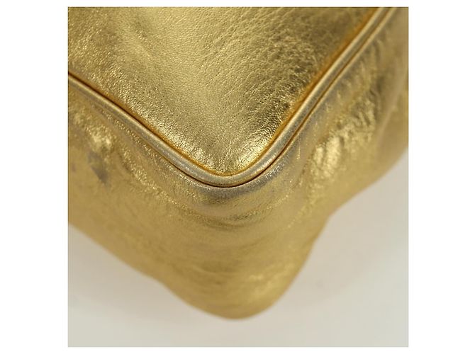 Zaino in pelle Bottega Veneta oro Auth 172406V D'oro - vista 16