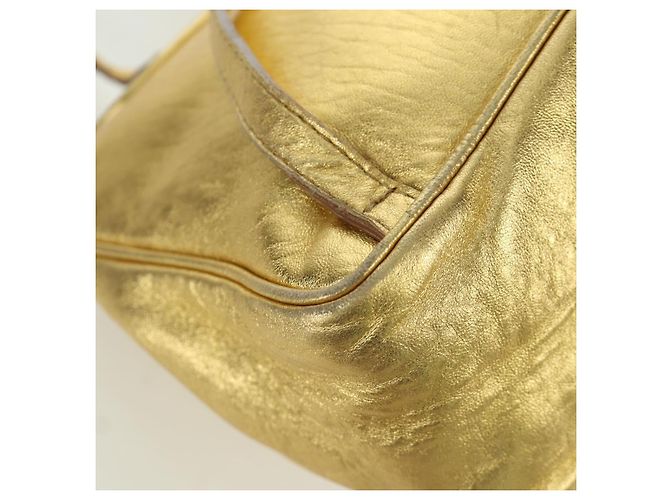 Zaino in pelle Bottega Veneta oro Auth 172406V D'oro - vista 17