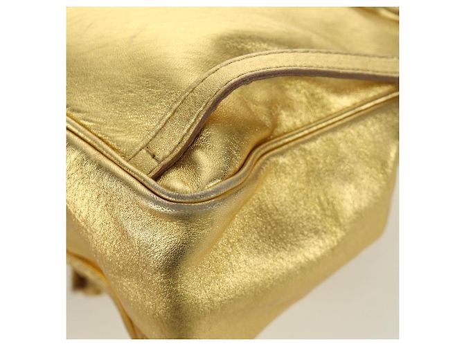 Zaino in pelle Bottega Veneta oro Auth 172406V D'oro - vista 18