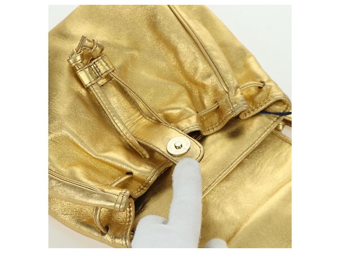 Zaino in pelle Bottega Veneta oro Auth 172406V D'oro - vista 20