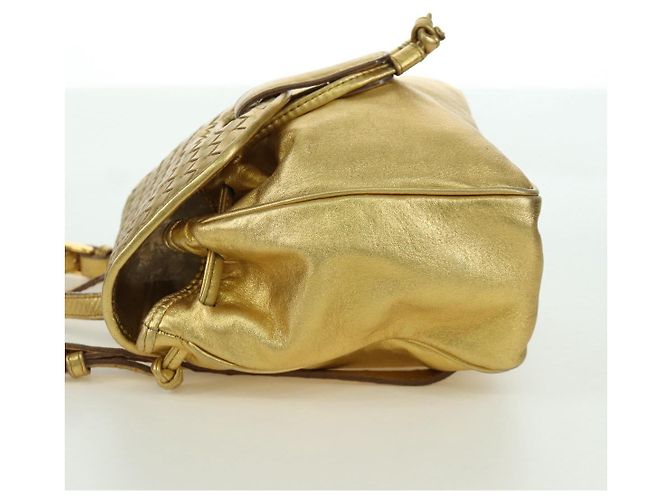 Zaino in pelle Bottega Veneta oro Auth 172406V D'oro - vista 3