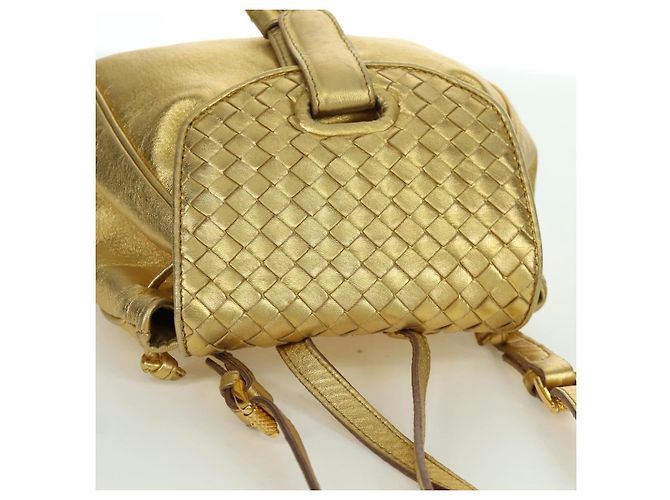Zaino in pelle Bottega Veneta oro Auth 172406V D'oro - vista 6