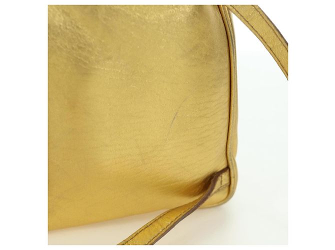 Zaino in pelle Bottega Veneta oro Auth 172406V D'oro - vista 8