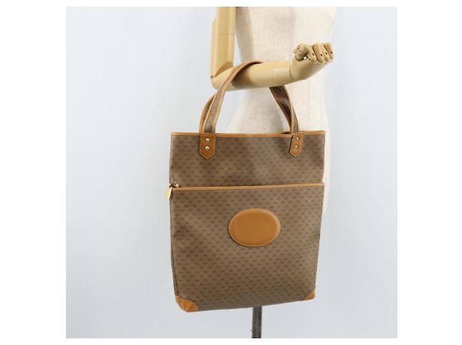 Gucci Borsa tote Micro GG Supreme in PVC beige e oro 002 58 0054 Auth ki6529 D'oro - vista 22