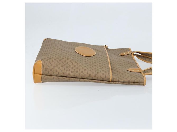 Gucci Borsa tote Micro GG Supreme in PVC beige e oro 002 58 0054 Auth ki6529 D'oro - vista 3