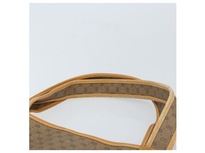 Gucci Borsa tote Micro GG Supreme in PVC beige e oro 002 58 0054 Auth ki6529 D'oro - vista 8