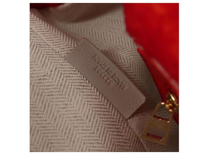 LOEWE - Bolsa Flamenco Calcifer de Ghibli - Castelo Móvel do Howl Auth 166906SM Vermelho - vista 11