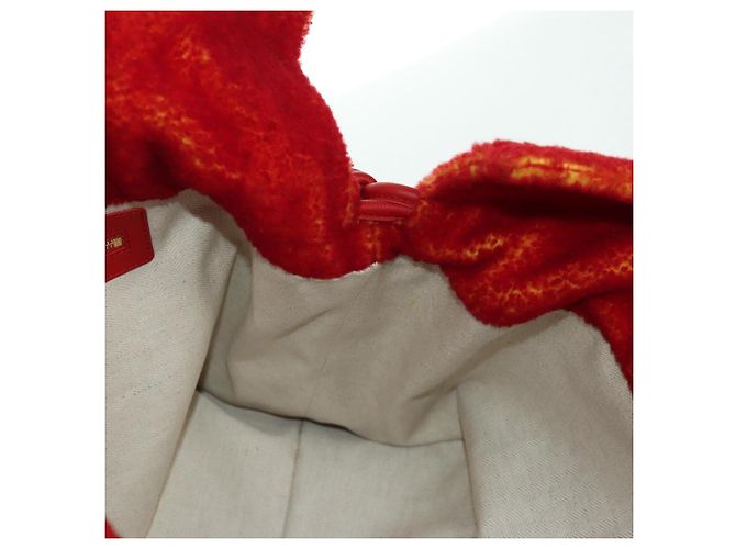 LOEWE - Bolsa Flamenco Calcifer de Ghibli - Castelo Móvel do Howl Auth 166906SM Vermelho - vista 22
