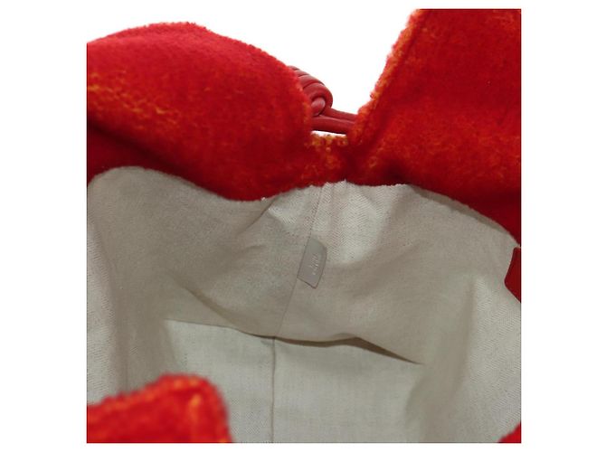 LOEWE - Bolsa Flamenco Calcifer de Ghibli - Castelo Móvel do Howl Auth 166906SM Vermelho - vista 23