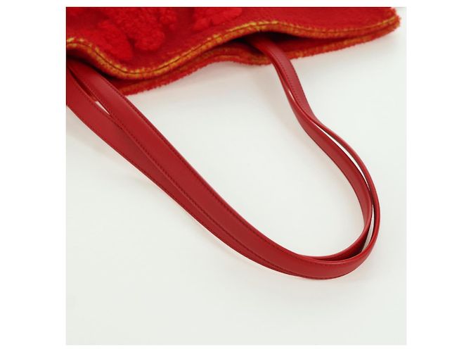 LOEWE - Bolsa Flamenco Calcifer de Ghibli - Castelo Móvel do Howl Auth 166906SM Vermelho - vista 7