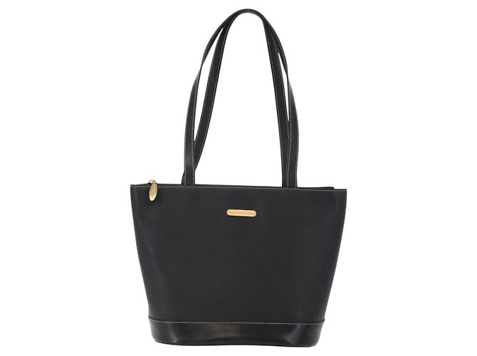 Borsa Tote in Pelle Nera e Oro Auth ka2760 di BURBERRY Nero D'oro - vista 13