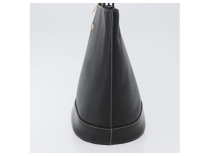 Borsa Tote in Pelle Nera e Oro Auth ka2760 di BURBERRY Nero D'oro - vista 3