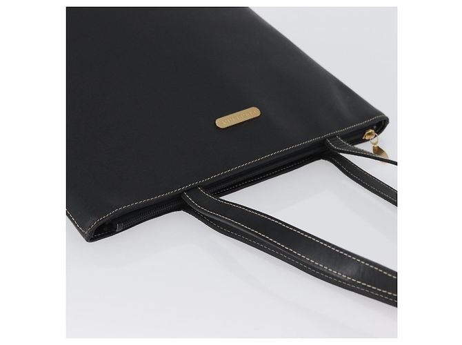 Borsa Tote in Pelle Nera e Oro Auth ka2760 di BURBERRY Nero D'oro - vista 6