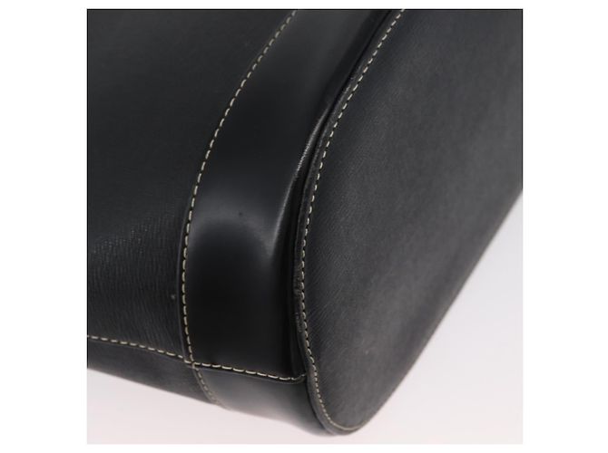 Borsa Tote in Pelle Nera e Oro Auth ka2760 di BURBERRY Nero D'oro - vista 9