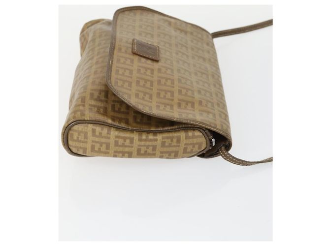 Borsa FENDI Zucchino Zucca in nylon, pelle, PVC e tela 2 pezzi nero marrone Auth fm5169 - vista 11