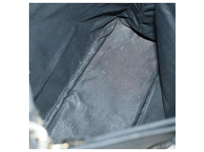 Borsa FENDI Zucchino Zucca in nylon, pelle, PVC e tela 2 pezzi nero marrone Auth fm5169 - vista 8