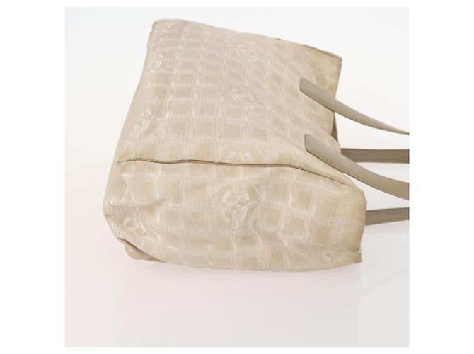 CHANEL Nueva Bolsa Tote de Viaje de Nylon 3 Set Beige CC Auth ep13033 - vista 11