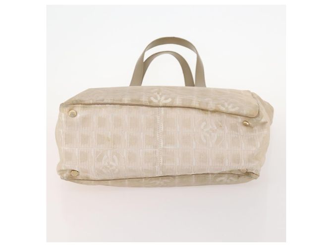 CHANEL Nueva Bolsa Tote de Viaje de Nylon 3 Set Beige CC Auth ep13033 - vista 13