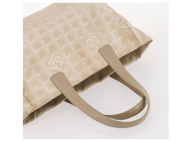CHANEL Nueva Bolsa Tote de Viaje de Nylon 3 Set Beige CC Auth ep13033 - vista 18