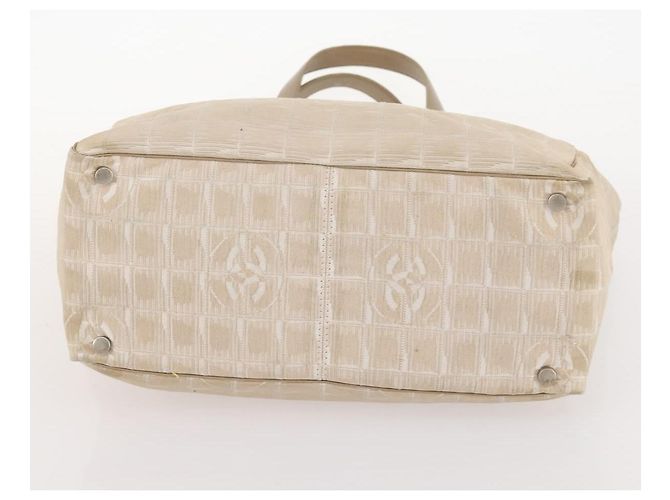 CHANEL Nueva Bolsa Tote de Viaje de Nylon 3 Set Beige CC Auth ep13033 - vista 20