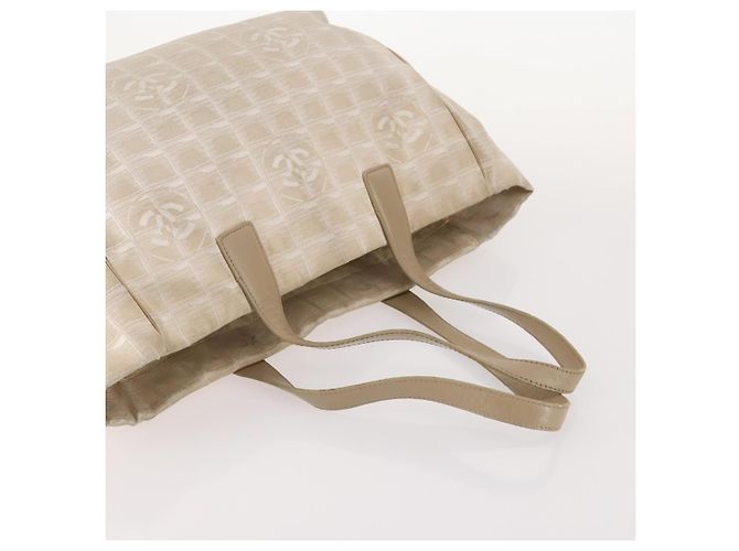 CHANEL Nueva Bolsa Tote de Viaje de Nylon 3 Set Beige CC Auth ep13033 - vista 5