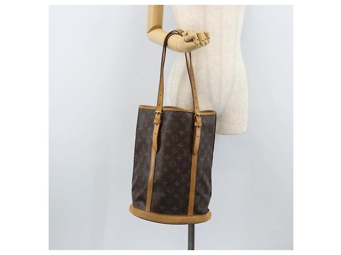 LOUIS VUITTON Borsa a Spalla Monogram Bucket GM M42236 LV Auth 159651 Monogramma - vista 23