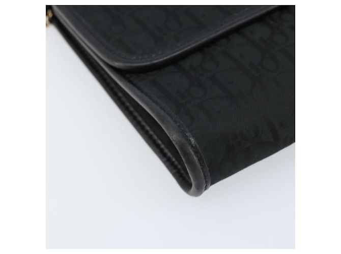 Borsa a spalla in tela Trotter Christian Dior nera e oro Auth bs33658 Nero D'oro - vista 14