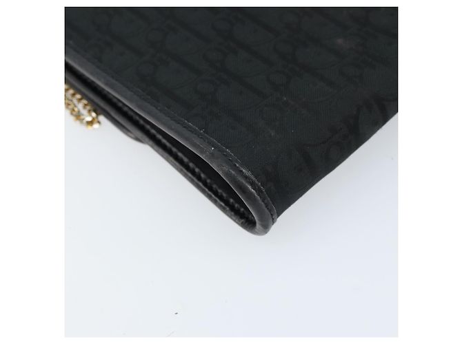Borsa a spalla in tela Trotter Christian Dior nera e oro Auth bs33658 Nero D'oro - vista 16