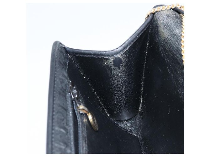 Borsa a spalla in tela Trotter Christian Dior nera e oro Auth bs33658 Nero D'oro - vista 20