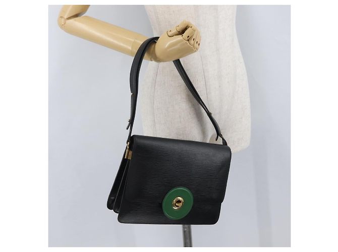 LOUIS VUITTON Borsa a Spalla Epi Free Run Nera M52402 LV Auth 172698 Nero - vista 26