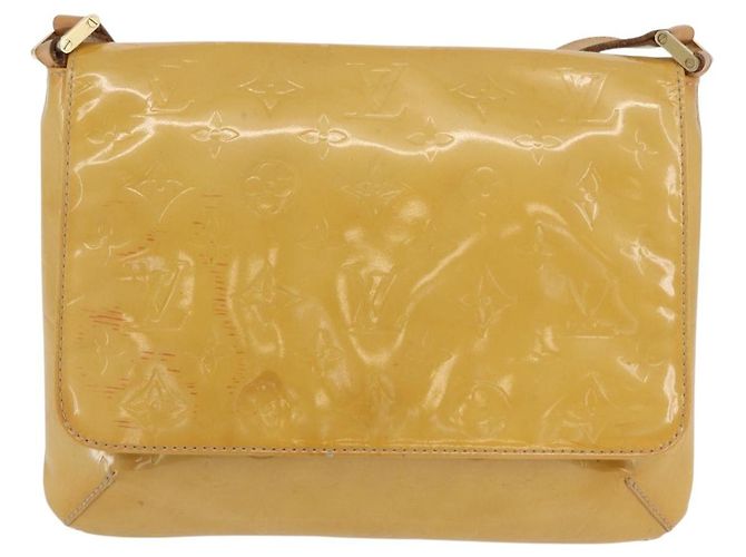 LOUIS VUITTON Bolsa Thompson Street Monogram Vernis Beige M91301 LV Auth LNZ465 - vista 13
