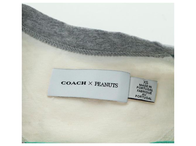 Coach Camiseta de manga corta Snoopy de algodón blanco Auth 166916M - vista 8