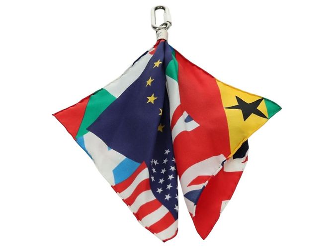 LOUIS VUITTON Bijoux Sac Flags Charm Silk Multicolor MP2485 LV Auth 171534SAM Multiple colors - view 13