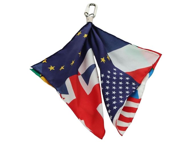 LOUIS VUITTON Bijoux Sac Flags Charm Silk Multicolor MP2485 LV Auth 171534SAM Multiple colors - view 8