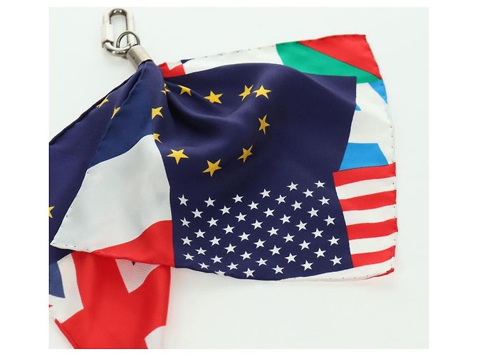 LOUIS VUITTON Bijoux Sac Flags Charm Silk Multicolor MP2485 LV Auth 171534SAM Multiple colors - view 9