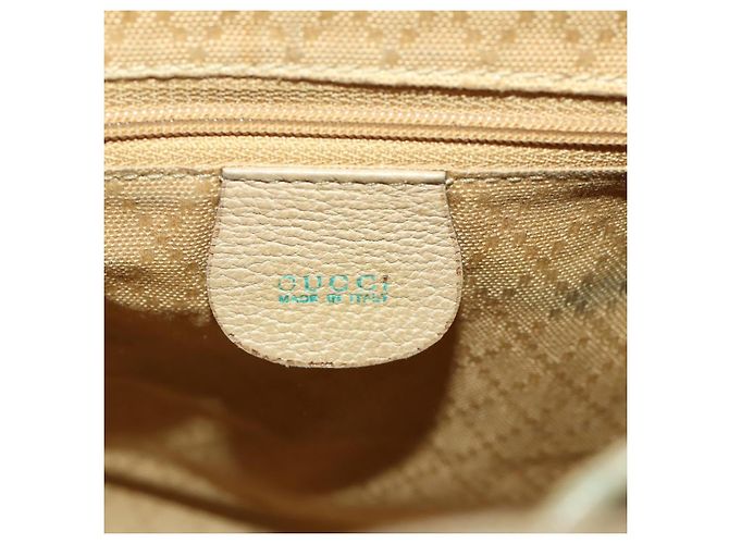 Zaino in pelle scamosciata nera e oro GUCCI Bamboo 003 2058 0030 Auth BA10404 Nero D'oro - vista 23