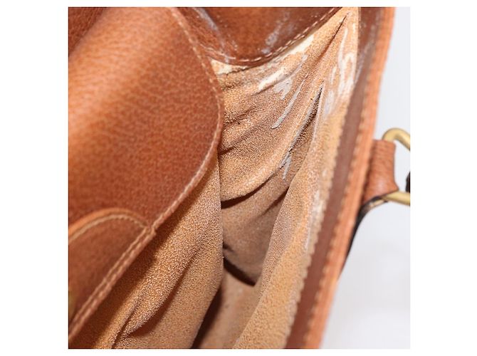 Borsa a mano in pelle Gucci Bamboo marrone oro 002 123 0260 Auth 172890 D'oro - vista 18
