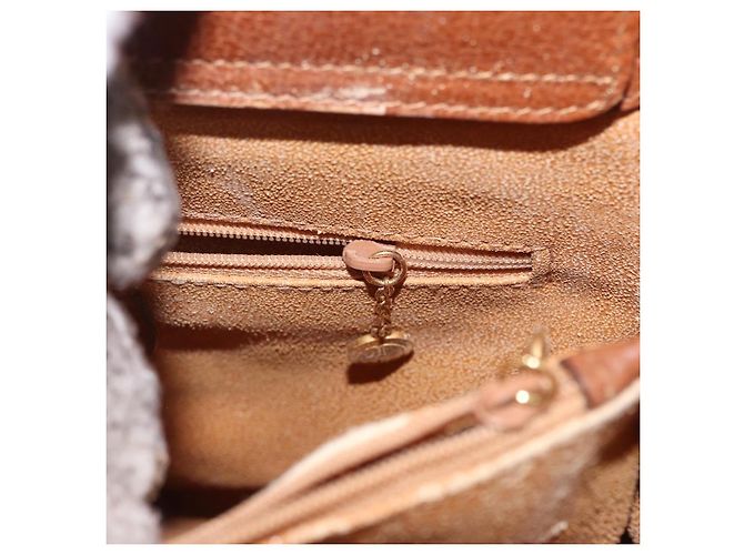 Borsa a mano in pelle Gucci Bamboo marrone oro 002 123 0260 Auth 172890 D'oro - vista 23