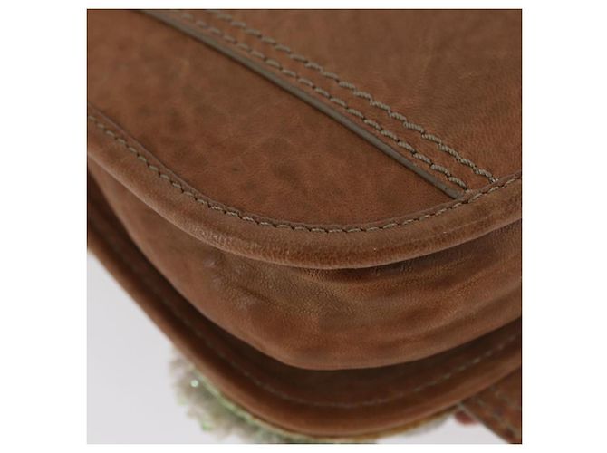 Borsa a Spalla FENDI in Pelle 2 in 1 Marrone Auth 171467V - vista 18