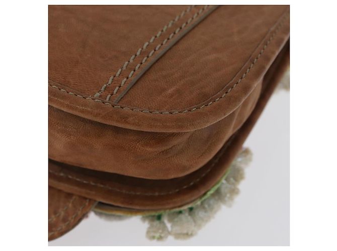 Borsa a Spalla FENDI in Pelle 2 in 1 Marrone Auth 171467V - vista 19