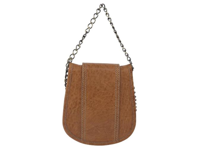 Borsa a Spalla FENDI in Pelle 2 in 1 Marrone Auth 171467V - vista 2