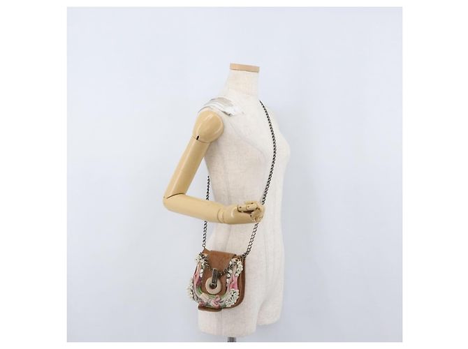Borsa a Spalla FENDI in Pelle 2 in 1 Marrone Auth 171467V - vista 25