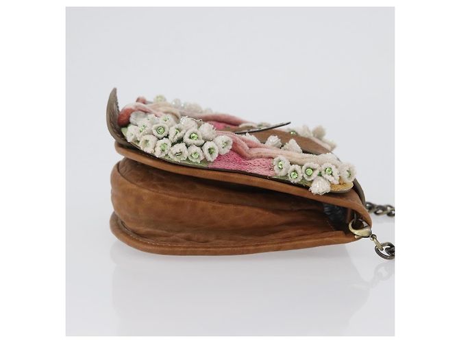 Borsa a Spalla FENDI in Pelle 2 in 1 Marrone Auth 171467V - vista 3