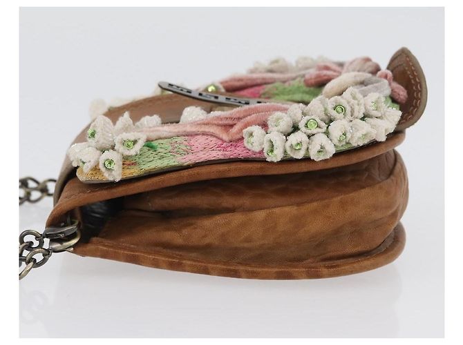 Borsa a Spalla FENDI in Pelle 2 in 1 Marrone Auth 171467V - vista 4