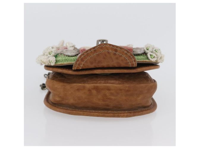 Borsa a Spalla FENDI in Pelle 2 in 1 Marrone Auth 171467V - vista 5