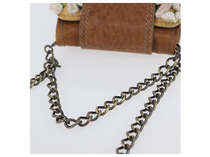Borsa a Spalla FENDI in Pelle 2 in 1 Marrone Auth 171467V - vista 7