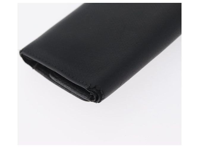 Estojo para chaves CHANEL em couro preto CC Auth 172555 - vista 15