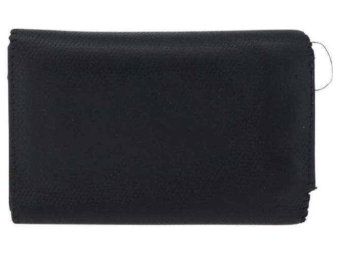 Estojo para chaves CHANEL em couro preto CC Auth 172555 - vista 2